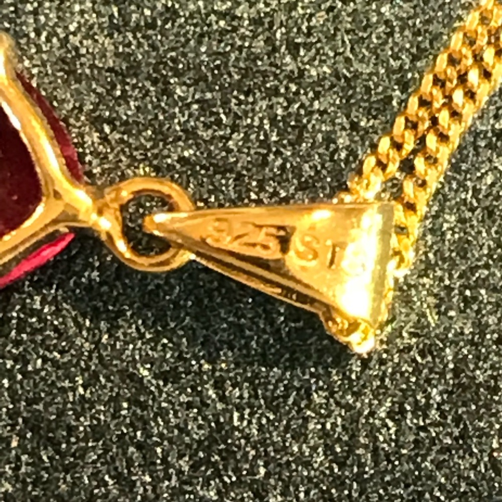 👉NEW👈 African Rubies Drop Necklace - Picture 4 of 7